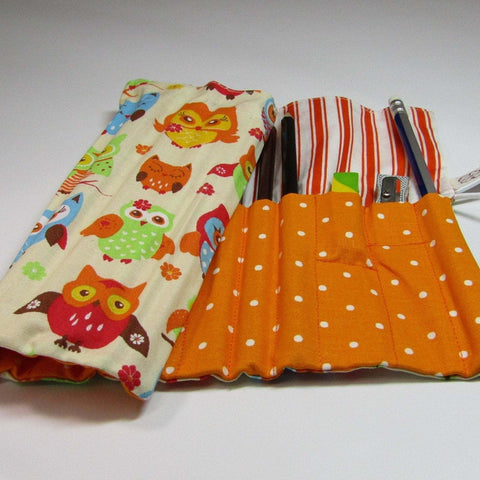 Practical Pencil Roll With Owl Design, By JaDa Crafts Ireland - Parade Handmade