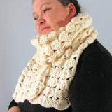 Pretty Crocheted Scarf, By Shoreline - Parade Handmade