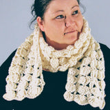 Pretty Crocheted Scarf, By Shoreline - Parade Handmade