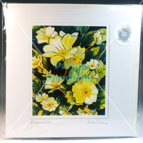 Pretty Primrose Art Card, By Jane Dunn - Parade Handmade