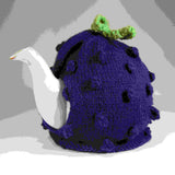 Purple Tea Cosy With Blackberry Aran Stitch, by Shoreline - Parade Handmade