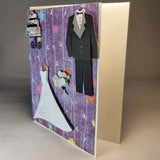 Purple Wedding Card Deluxe - Blank - By Ann Henrick - Parade Handmade