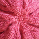 Smart Pink Peaked Wool Hat, By Jo''s Knits - Parade Handmade