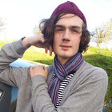 RA7 Beanie For Guys In Plum , By Rose Coen - Parade Handmade