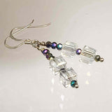 Rainbow and Clear Crystal Earrings, By Lapanda Designs - Parade Handmade Co Mayo