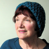 Rich Woolen Handknit Aran Hat In Teal Green, By Jo's Knits - Parade Handmade