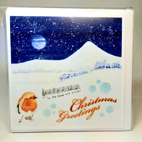 Robin Christmas Card Pack of 6, by Nuala Brett-King - Parade Handmade