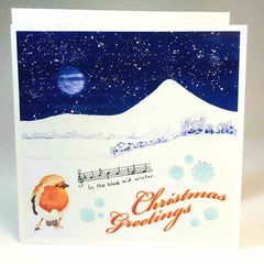 Robin Christmas Card by Nuala Brett- King