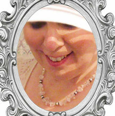 Rock Crystal Mother of Pearl Necklace, By Lapanda Designs