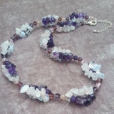 Romantic Gemstone Cluster Necklace, By Lapanda Designs - Parade Handmade