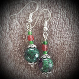 Ruby In Zoazite & Pearl Necklace & Earrings, By Lapanda Designs - Parade Handmade