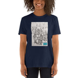 Short-Sleeve Unisex T-Shirt - Cafe Rendezvous, Art and Design by Parade