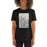 Short-Sleeve Unisex T-Shirt - Cafe Rendezvous, Art and Design by Parade