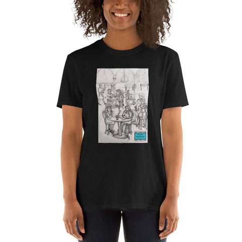 Short-Sleeve Unisex T-Shirt - Cafe Rendezvous, Art and Design by Parade