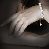 Silk Strung Pearl Bracelet With Pearl Charm, By Lapanda Designs - Parade Handmade
