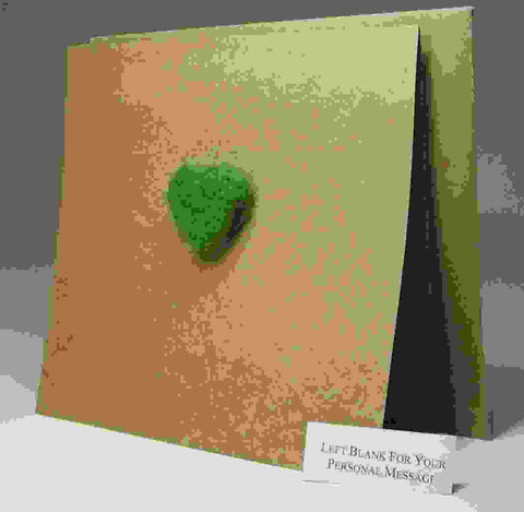 Simple, Relief Hand Felted Heart Card, by Rubi - Parade Handmade