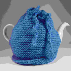 Simple, blue, light weight Tea Cosy, by Shoreline