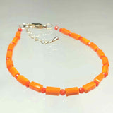 Slim Orange Crystal Bracelet by Lapanda Designs - Parade Handmade