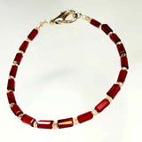 Slim Red Crystal Bracelet by Lapanda Designs - Parade Handmade