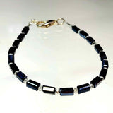 Slim Black Crystal Bracelet by Lapanda Designs - Parade Handmade