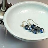 Smokey Blue Crystal Earrings, By Lapanda Designs - Parade Handmade Ireland