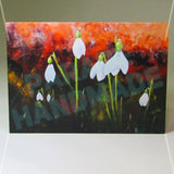 Art Card Snowdrops, By Nuala Brett-King - Parade Handmade