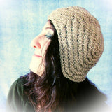 Snug Dark Beige Handknit Hat, By Jo's Knits - Parade Handmade