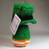 Leprechaun Ornament. Orange and White Stripey, by Ditsy Designs - Parade Handmade