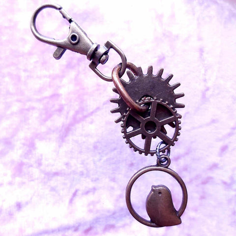 Steampunk Bag Charm Little Bird, By Lapanda Designs - Parade Handmade