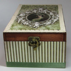 Storage Box, Vintage Cameo Theme, By Kira Szentivanyi