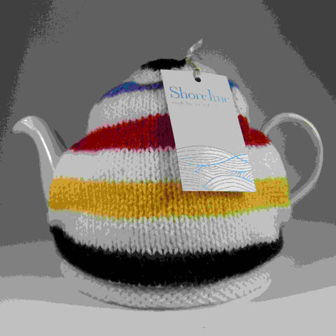 Stripey, light weight, Tea Cosy, by Shoreline - Parade Handmade