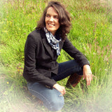 Summer Scarf. Button Fastener. Floral, By JaDa Crafts Ireland - Parade Handmade