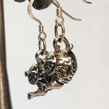 Tea Pot Charm Earrings in Silver by Lapanda Designs - Parade Handmade Newport Co Mayo