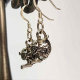 Tea Pot Charm Earrings in Silver by Lapanda Designs - Parade Handmade Ireland