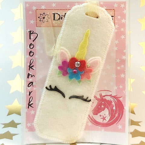 Unicorn Felt Bookmark, By Ditsy Designs. Parade-Handmade