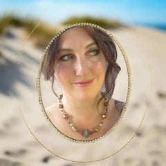 Unique Necklace With Indian Glass Detail, By Lapanda Designs