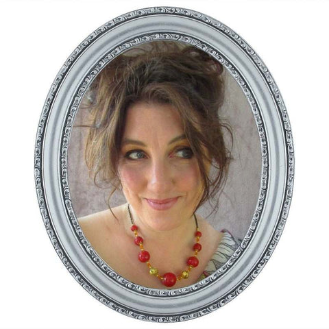 Upcycled Vintage Red Wood Bead Necklace, By Lapanda designs - Parade Handmade