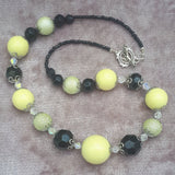 Upcycled Vintage Necklace In Yellow & Black, By Lapanda Designs - Parade Handmade