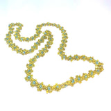 Vintage Style Necklace Beaded in Yellow and Turquoise, by Lapanda Designs - Parade Handmade Ireland