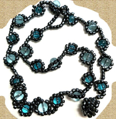 Vintage Style Necklace, 'Bejewelled Lariat', by Lapanda Designs