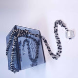 Vintage Style Necklace in Black and Silver, by Lapanda Designs - Parade Handmade Co Mayo