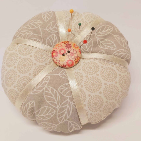 Vintage Style Pin Cushion, Natural Floral, By JaDa Crafts Ireland - Parade Handmade Co Mayo