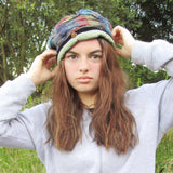 Warm Red Green and Purple Felt Wool Hat, By Parade - Parade Handmade