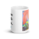 White Coffee Mug, 'Dream a Little Dream', Art by Parade - Parade Handmade Newport Co Mayo