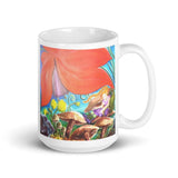 White Coffee Mug, 'Dream a Little Dream', Art by Parade - Parade Handmade Newport Ireland
