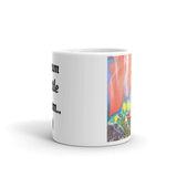 White Coffee Mug, 'Dream a Little Dream', Art by Parade - Parade Handmade West of Ireland