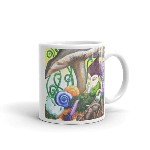 White Coffee Mug, 'Enjoy The Small Stuff', Art By Parade - Parade Handmade