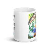 White Coffee Mug, 'Enjoy The Small Stuff', Art By Parade - Parade Handmade West of Ireland