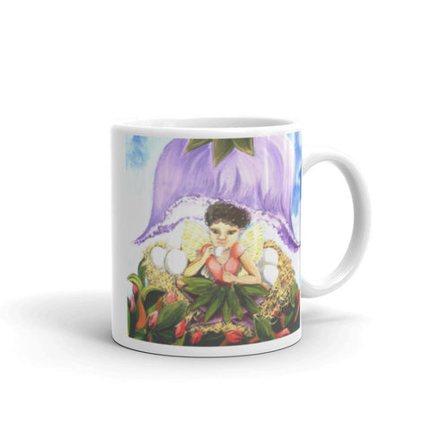White Coffee Mug, 'It's Good to Take Little Breaks', Art By Parade - Parade Handmade
