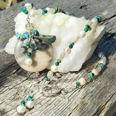Wild Sea Gemstone Pendant, By Lapanda Designs